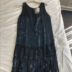 BNWT Blue & black dress from holt Renfrew